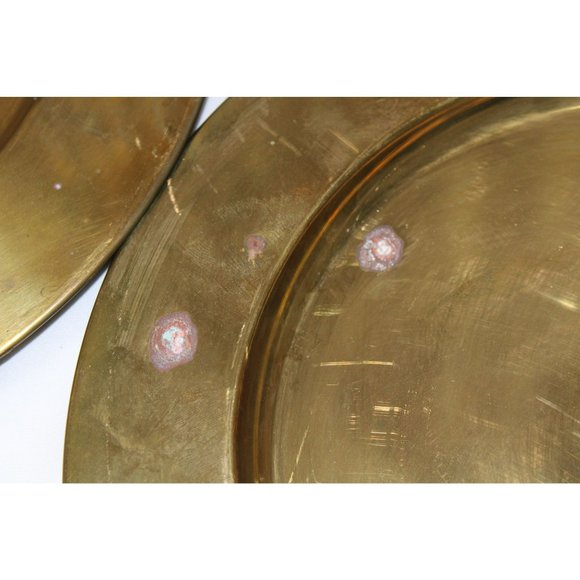 (4) Denmark Brass Chargers - Picture 5 of 16